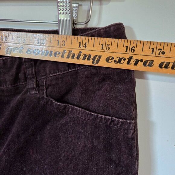 EUC CHICO'S BROWN CORDUROY SLIGHTLY FLARED PANTS SIZE 2 / WOMENS LARGE - Picture 15 of 16